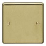 Eurolite Stainless steel Single Blank Plate - Satin Brass Eurolite Stainless steel Single Blank Plate - Satin Brass (SB1B)