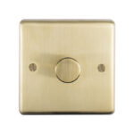Eurolite Stainless steel 1 Gang Dimmer - Satin Brass Eurolite Stainless steel 1 Gang Dimmer - Satin Brass (SB1D400)