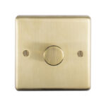 Eurolite Stainless steel 1 Gang Dimmer - Satin Brass Eurolite Stainless steel 1 Gang Dimmer - Satin Brass (SB1DLED)
