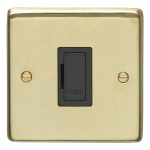 Eurolite Stainless steel Unswitched Fuse Spur - Satin Brass (SBUSWFB)