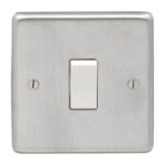 Eurolite Stainless steel 1 Gang Switch - Satin Stainless Steel (SSS1SWW)