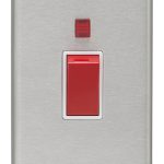 Eurolite Stainless steel 45Amp Switch With Neon Indicator - Satin Stainless Steel (SSS45ASWNW)