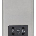 Eurolite Stainless steel Shaver Socket - Satin Stainless Steel (SSSSHSB)