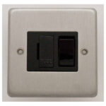 Eurolite Stainless steel Switched Fuse Spur - Satin Stainless Steel (SSSSWFB)