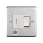 Eurolite Stainless steel Switched Fuse Spur - Satin Stainless Steel (SSSSWFFOW)