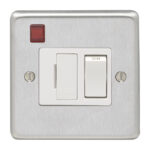 Eurolite Stainless steel Switched Fuse Spur - Satin Stainless Steel (SSSSWFNW)
