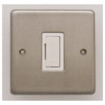 Eurolite Stainless steel Unswitched Fuse Spur - Satin Stainless Steel (SSSUSWFW)