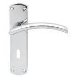 Serozzetta Tres Lever on Lock Backplate (SZC031CP)