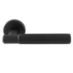 Serozzetta Image Lines Lever On rose Matt Black (SZM270MB)