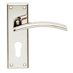 Serozzetta Trenta Lever on Euro Lock Backplate (SZR031YPN)