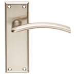 Serozzetta Trenta Lever on Latch Backplate (SZR032SN)