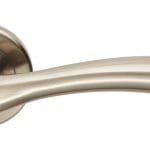 Carlisle Brass Cinquanta Lever on Sprung Screw-on Round Rose - Satin Nickel