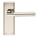 Serozzetta Sessanta Lever on Latch Backplate (SZR062PNSN)
