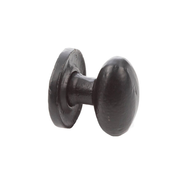 Oval Cupboard Knobs 27x36mm Black