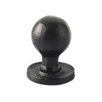Round Cupboard Knobs 27x39mm Black