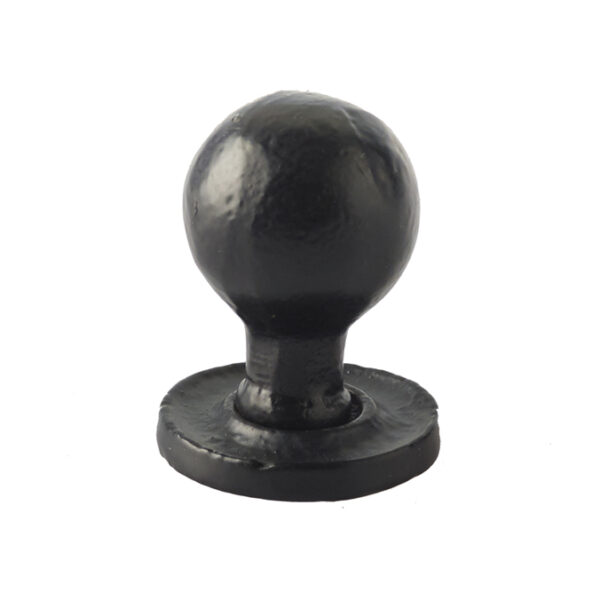 Round Cupboard Knobs 27x39mm Black