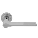 Manital Vela Lever on Round Rose - Polished Chrome (VV5CP)