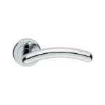 Carlisle Brass Noxia Lever on Sprung Screw-on Round Rose - Polished Chrome