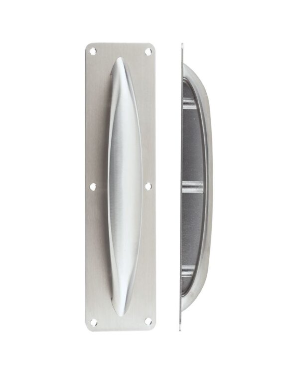 Zoo Anti-Ligature Pull Handle on Backplate | 304 Stainless Steel
