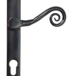 Black Monkeytail Slimline Lever Espag. Lock Set - RH | 33037R