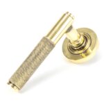 From the Anvil Aged Brass Brompton Lever on Rose Set (Plain)