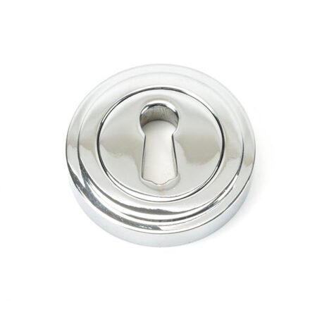 From the Anvil Polished Chrome Round Escutcheon (Art Deco)