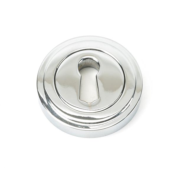 From the Anvil Polished Chrome Round Escutcheon (Art Deco)