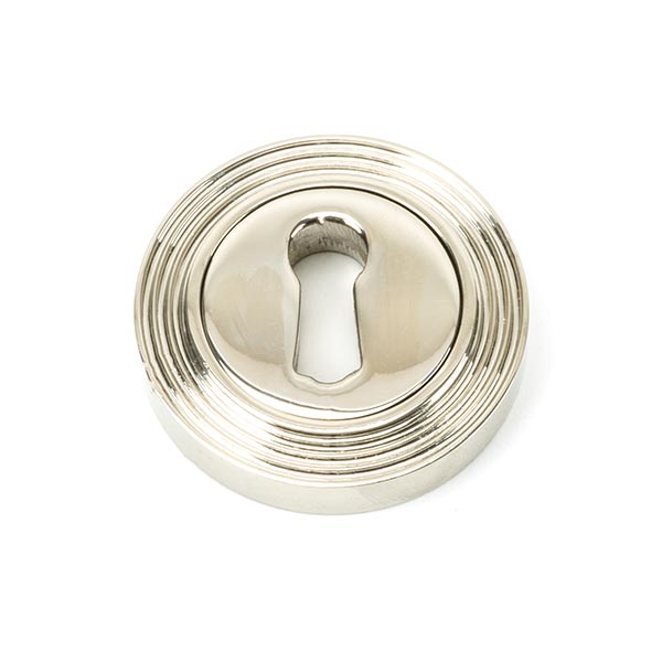 From the Anvil Polished Nickel Round Escutcheon (Beehive)