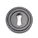 From the Anvil Black Round Escutcheon (Art Deco)
