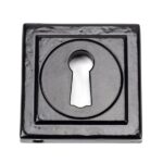 From the Anvil Black Round Escutcheon (Square)