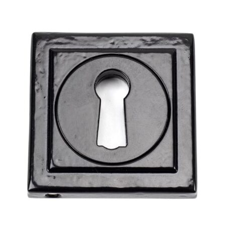 From the Anvil Black Round Escutcheon (Square)