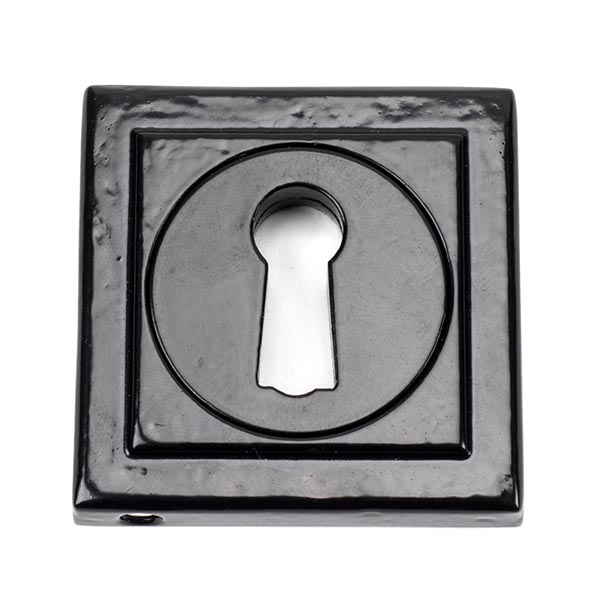 From the Anvil Black Round Escutcheon (Square)