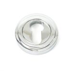 From the Anvil Polished Chrome Round Euro Escutcheon (Art Deco)
