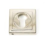 From the Anvil Polished Nickel Round Euro Escutcheon (Square)
