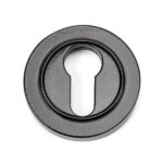 From the Anvil Black Round Euro Escutcheon (Plain)