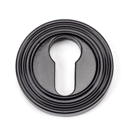 From the Anvil Black Round Euro Escutcheon (Beehive)