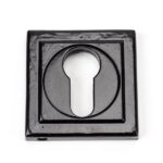 From the Anvil Black Round Euro Escutcheon (Square)