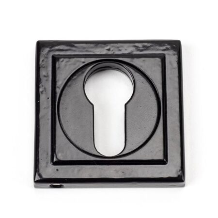From the Anvil Black Round Euro Escutcheon (Square)