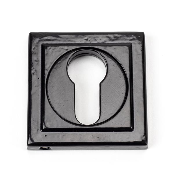 From the Anvil Black Round Euro Escutcheon (Square)