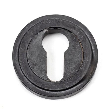 From the Anvil External Beeswax Round Euro Escutcheon (Art Deco)