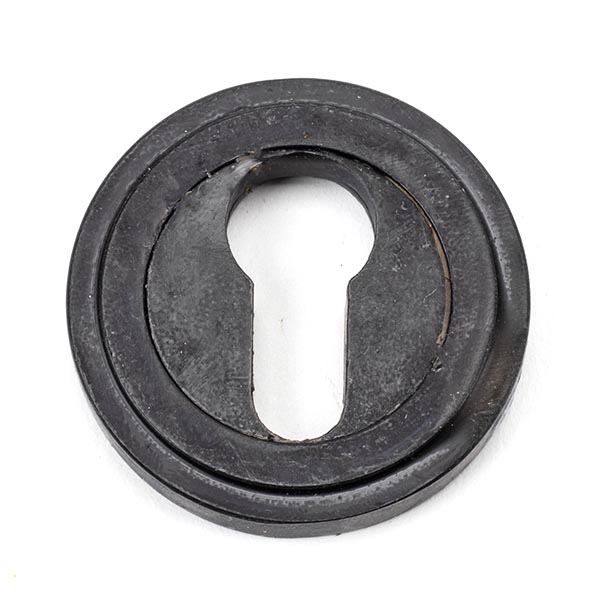 From the Anvil External Beeswax Round Euro Escutcheon (Art Deco)