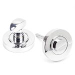 From the Anvil Polished Chrome Round Thumbturn Set (Plain)