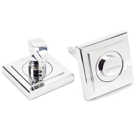 From the Anvil Polished Chrome Round Thumbturn Set (Square)