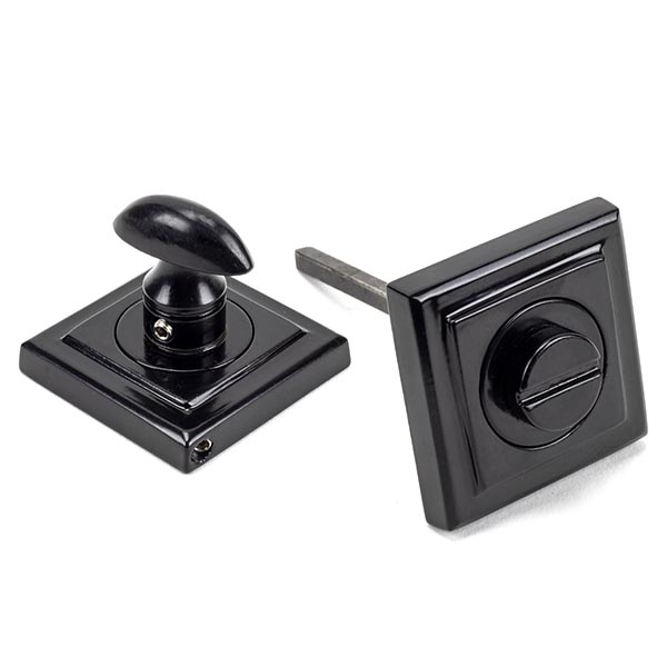 From the Anvil Black Round Thumbturn Set (Square)