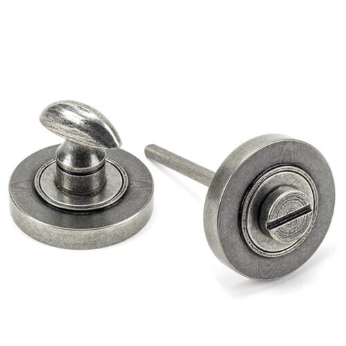 45751 Pewter Round Thumbturn Set (Plain)