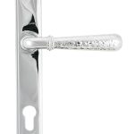 From the Anvil Polished Chrome Hammered Newbury Slimline Espag. Lock Set