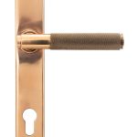From the Anvil Polished Bronze Brompton Slimline Lever Espag. Lock Set
