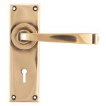 From the Anvil Polished Bronze Avon Lever Lock Set