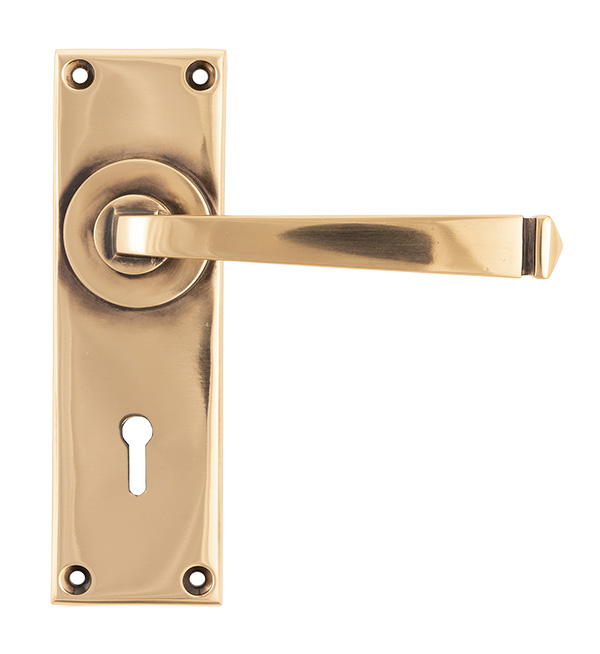 45787_main_1_S.jpg From the Anvil Polished Bronze Avon Lever Lock Set - Image 1
