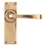 From the Anvil Polished Bronze Avon Lever Latch Set